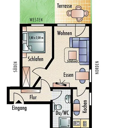 Wiek - Haus Meeresblick Appartamento